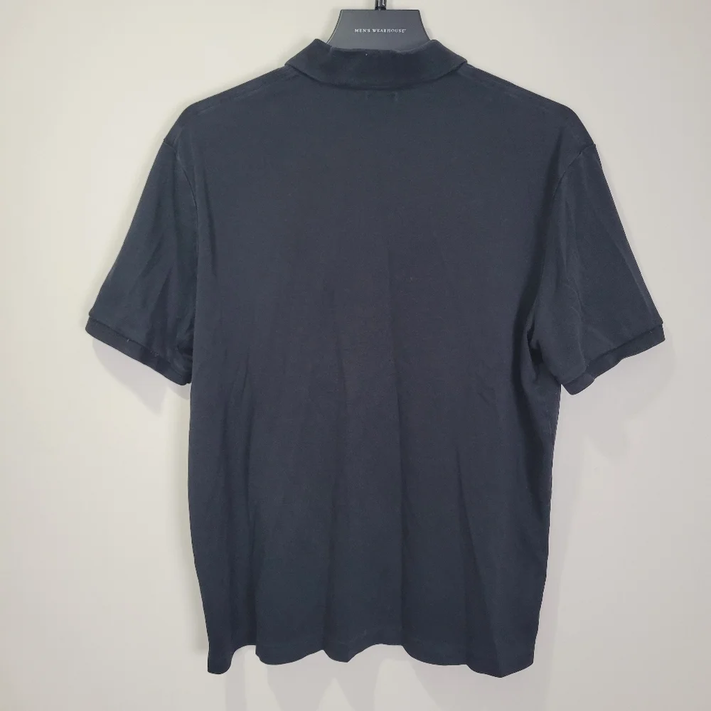 Ralph Lauren Polo Black Short Sleeve Shirt Pony Logo Men's L Classic Fit